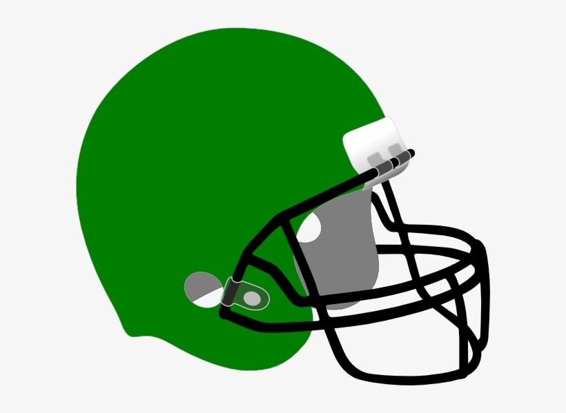 Football Helmet - Green Football Helmet Clipart, transparent png download
