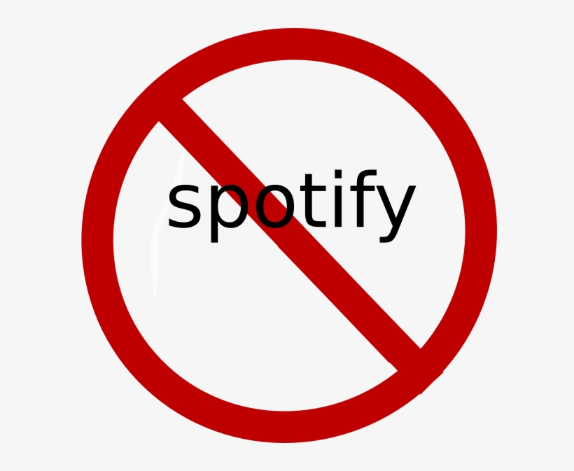 No Spotify Clip Art At Clker - No Set Up Fee, transparent png download