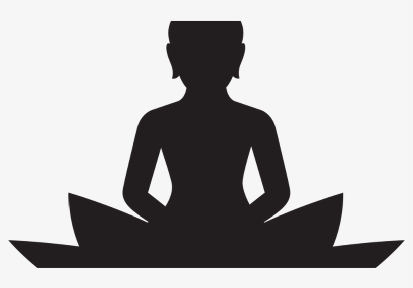 Meditating Buddha Silhouette Png Clip Art Silhouette - Buddha Clipart, transparent png download