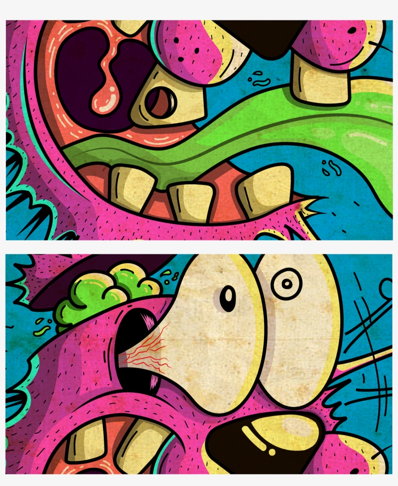 Courage Flips His Shit, transparent png download