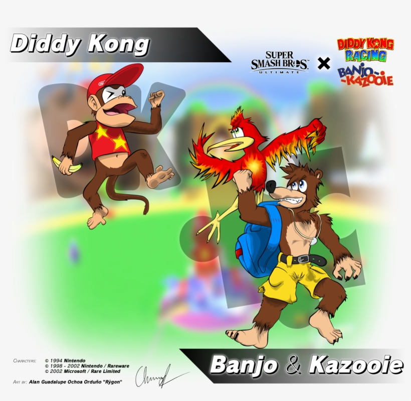 #smashbros #ultimate #banjo #kazooie #banjokazooie - Cartoon, transparent png download