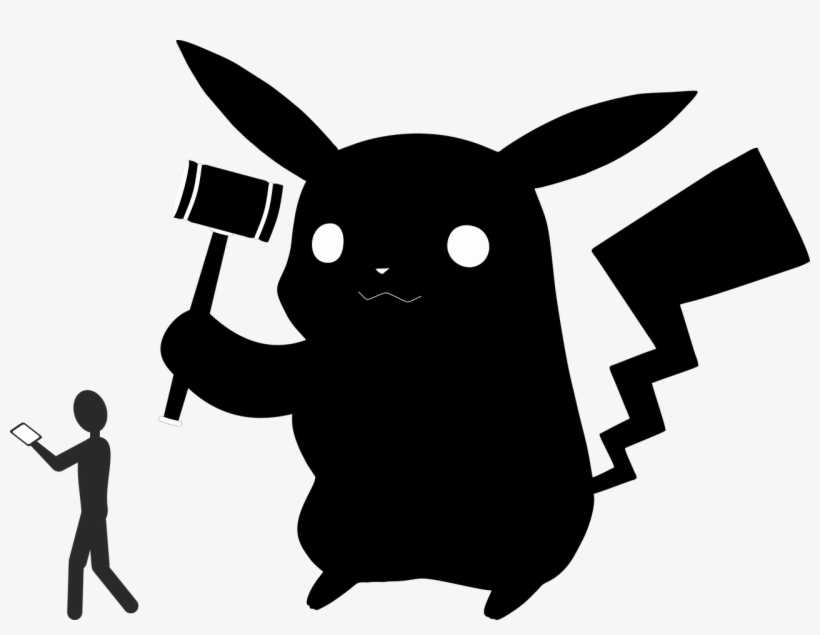 Las Críticas Enfermizas A Pokémon Go - 黑色 比 卡 超, transparent png download