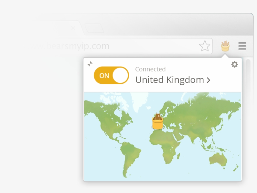 Tunnelbear For Browser - World Map, transparent png download