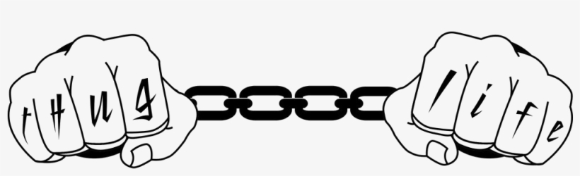 Thug Life Fist Png High-quality Image - Thug Life, transparent png download