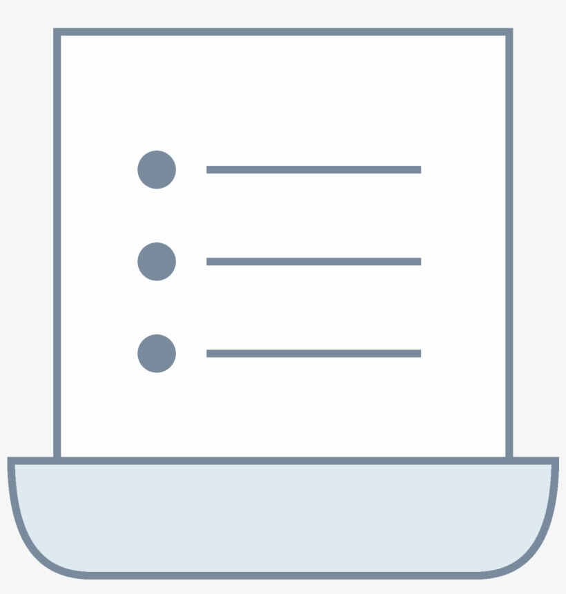 Icon Looks Like A Rectangle But The Top Side Has Been - Parallel, transparent png download