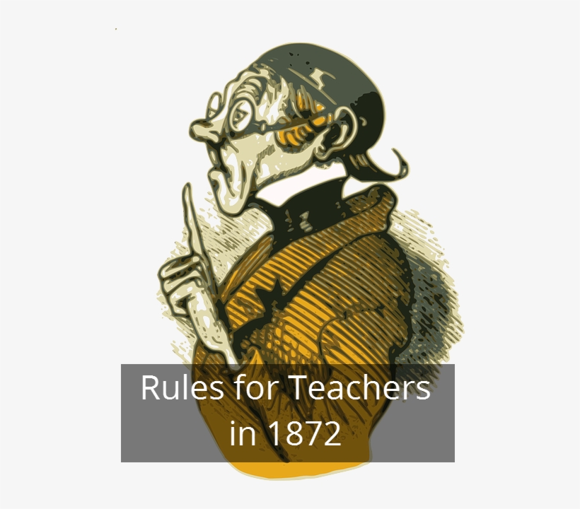 Rules For Teachers 1872 - Rhetorical Terms, transparent png download