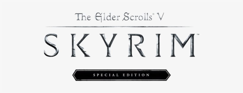 News40516 17976-journey Back To Tamriel In Skyrim Special - Elder Scrolls Skyrim Logo, transparent png download