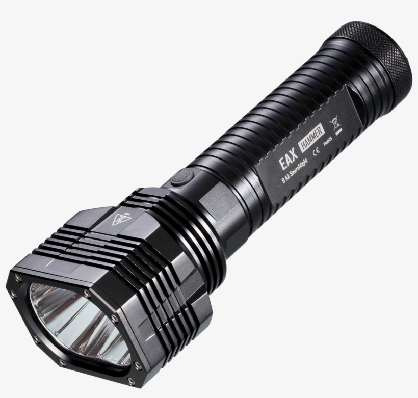 Jpg Black And White Download Battery Clipart Electric - Nitecore Eax Hammer 2000 Lumens Flashlight, transparent png download