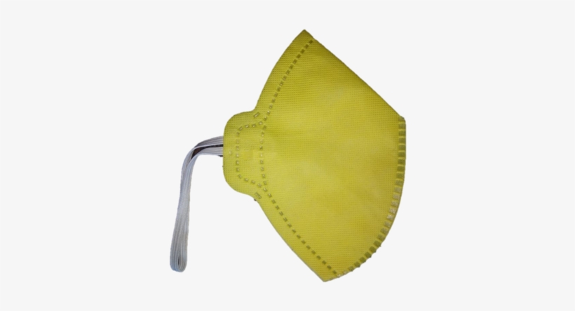 Yellow Non Woven Face Mask - Face, transparent png download