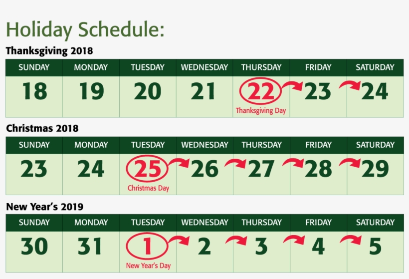Holiday-schedule - Holiday, transparent png download