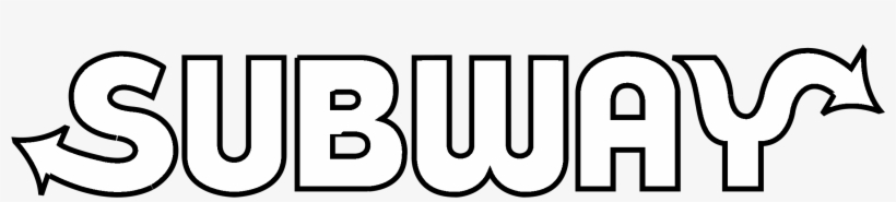 Subway Logo Black And White, transparent png download