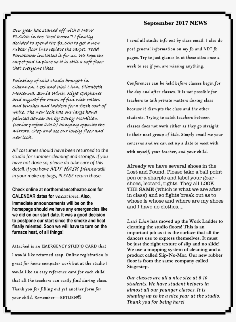 January 2018png October 2017png September 2017png - Document, transparent png download