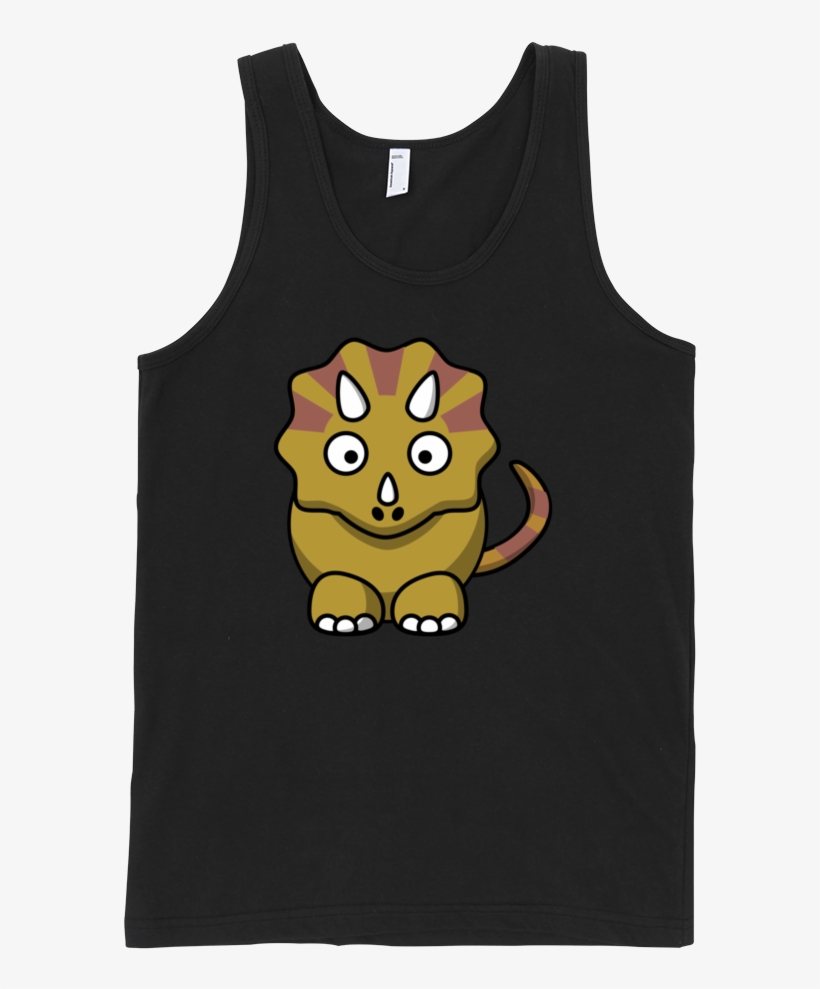 Triceratops Fine Jersey Tank Top Unisex By Itee - Bullet Holes On Shirts, transparent png download