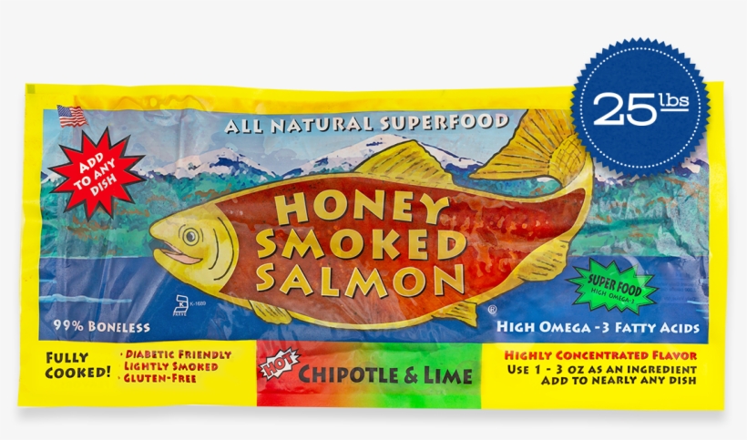 Single Chipotle & Lime Smoked Salmon Fillet 25lbs - Smoking, transparent png download