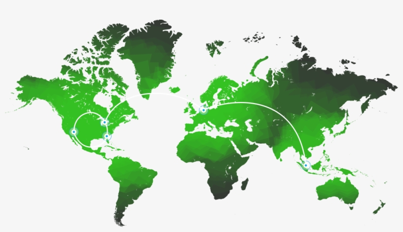 Nodecraft Server Locations, United States, Europe And - World Map, transparent png download