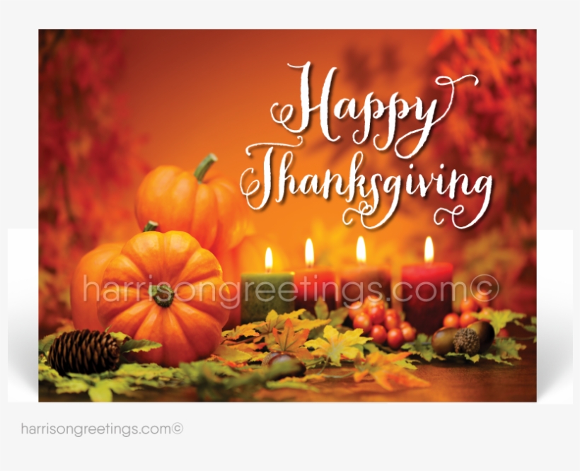 Traditional Happy Thanksgiving Postcards - Greeting Card, transparent png download