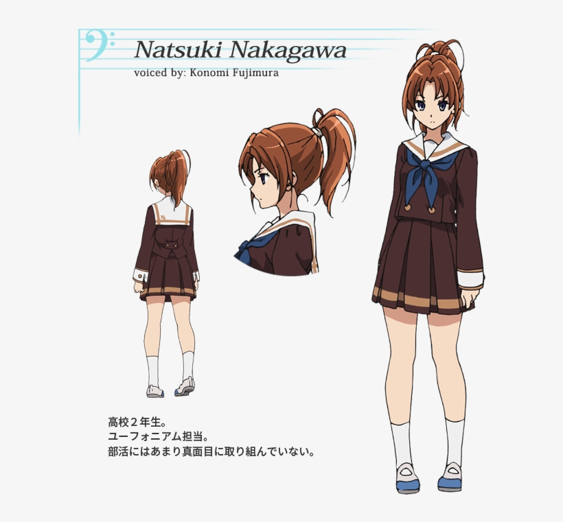 Character - Hibike Euphonium Nakagawa Natsuki, transparent png download