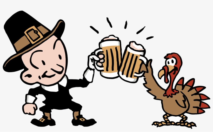 Happy Thanksgiving 2016 Images Backgrounds - Happy Thanksgiving Beer, transparent png download