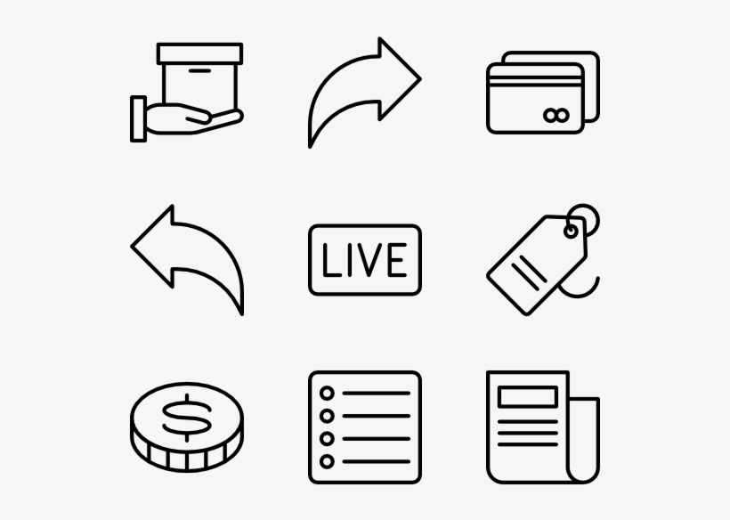 Interface - Books Line Icon, transparent png download