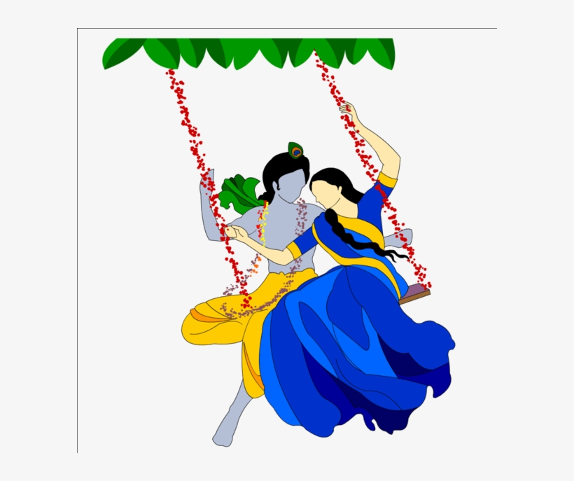 Radha Krishna Free Download Png - Radha Krishna Png, transparent png download