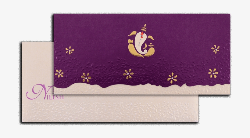 Hindu Wedding Cards - Wallet, transparent png download