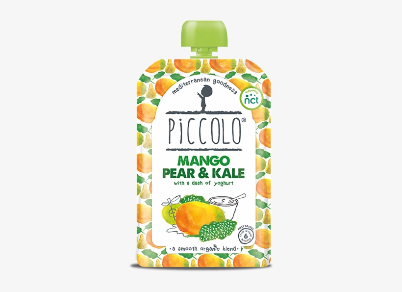 Mango Pear And Kale - Piccolo Organic Spring Greens With Hint Of Mint 100g, transparent png download