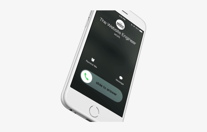 The Website Engineer Contact Us Contact Mockup 1 - Smartphone, transparent png download