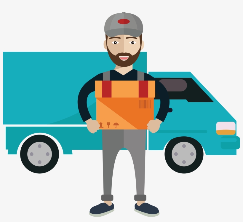 Delivery Courier Royalty Free Illustration - Courier Png, transparent png download