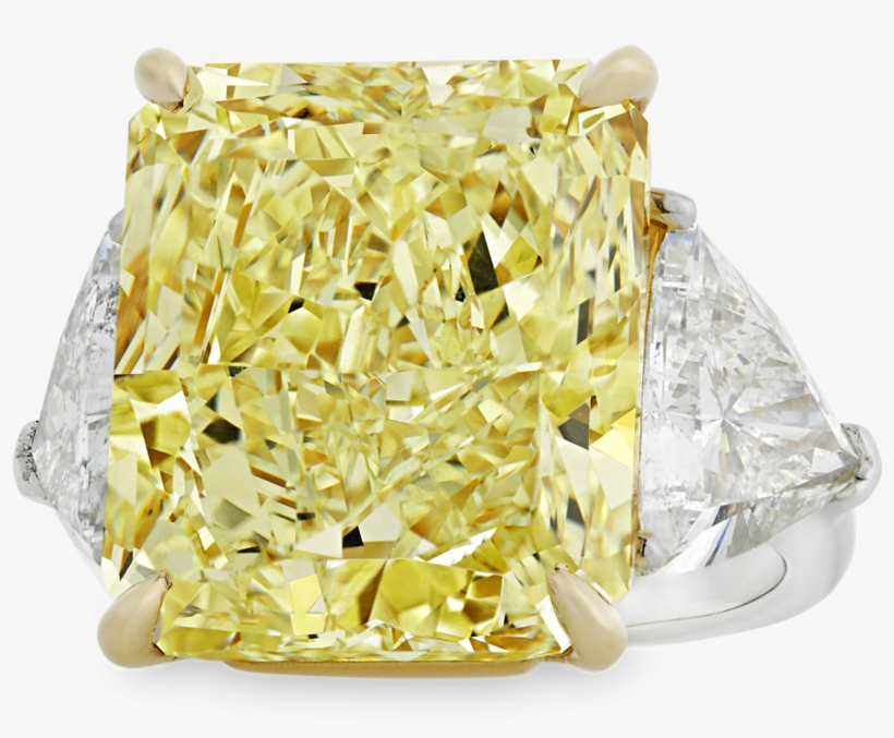 Fancy Yellow Diamond Ring, - Diamond, transparent png download