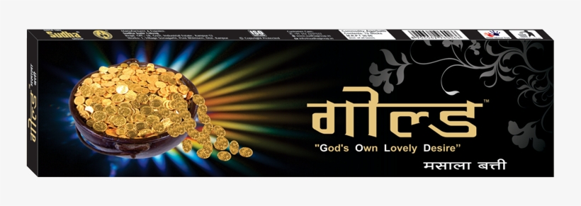 Agarbatti Products - Gold, transparent png download