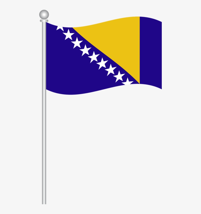 Flag Of Bosnia,flag,bosnia,world Flags,free Vector - Flag Of Bosnia And Herzegovina, transparent png download