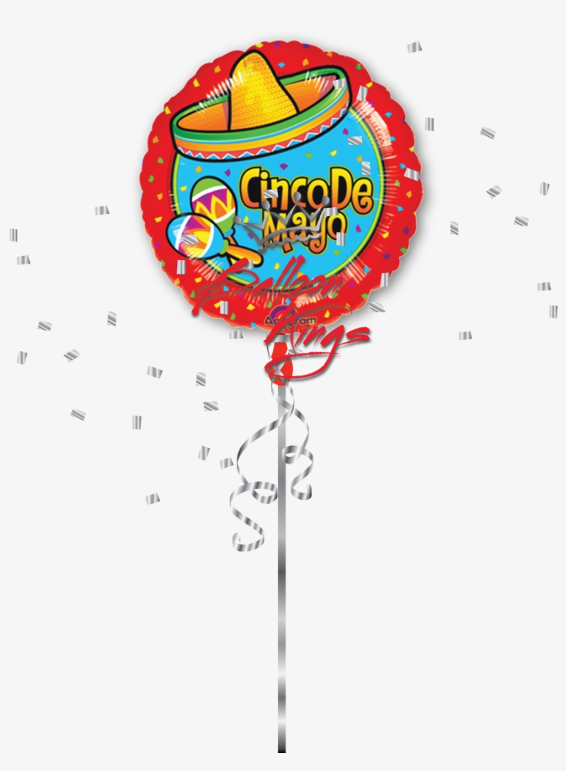 Cinco De Mayo Sombrero - 46cm Cinco De Mayo Mylar Balloon, transparent png download