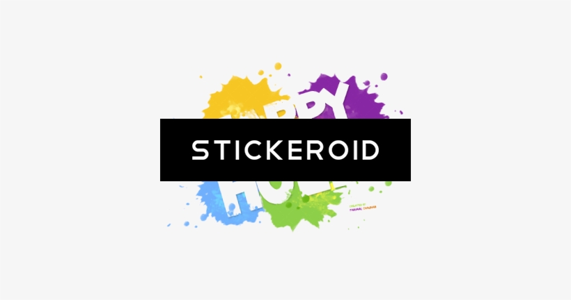 Happy Holi Text - Happiness, transparent png download