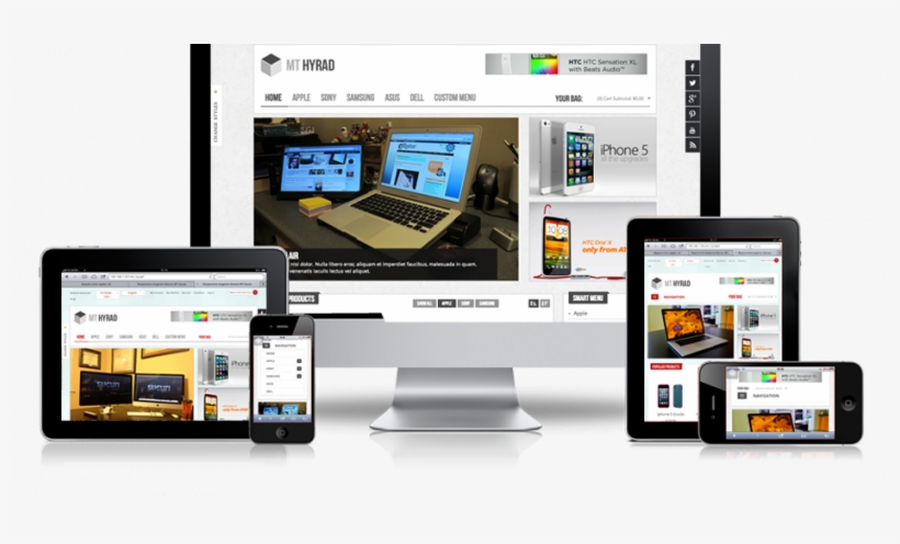 Responsive Website Design - Web Mobile Responsive Png, transparent png download