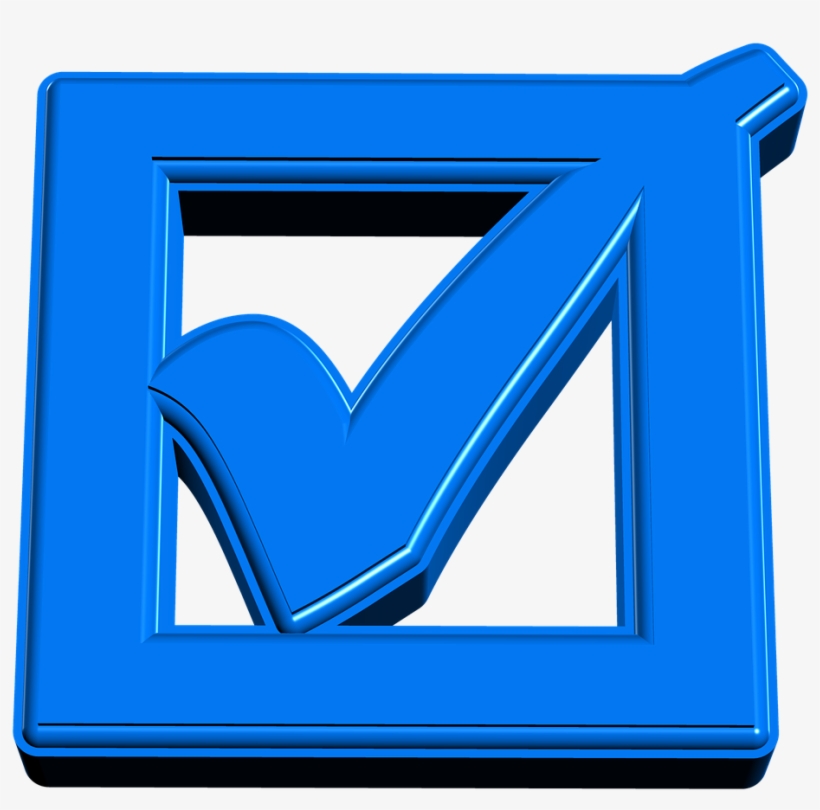 Hook Check Mark Yes Consent Png Image - Blue Check Mark Transparent Background, transparent png download