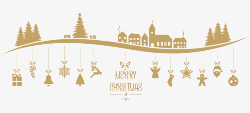 Stickers Village De Noël Merry Christmas - Christmas Home Tour 2018 Clipart, transparent png download