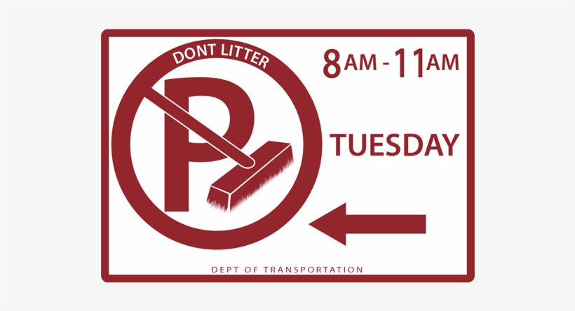 Nyc Parking Signs Parking Signs New York Street Cleaning - Nyc Alternate Side Parking, transparent png download
