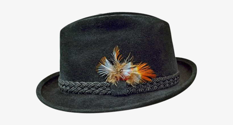 Vintage Stetson Black Beaver Black Fedora Png - Fedora, transparent png download