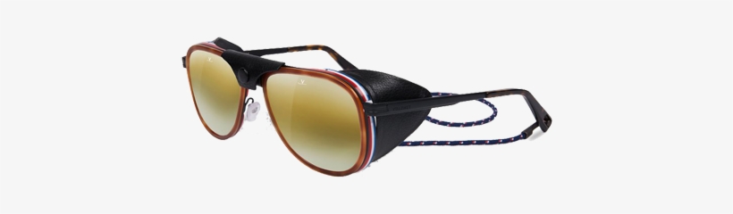 Glacier Ski Sunglasses - Vuarnet Sunglasses Vl 1315 Acetate - Metal Transparent, transparent png download