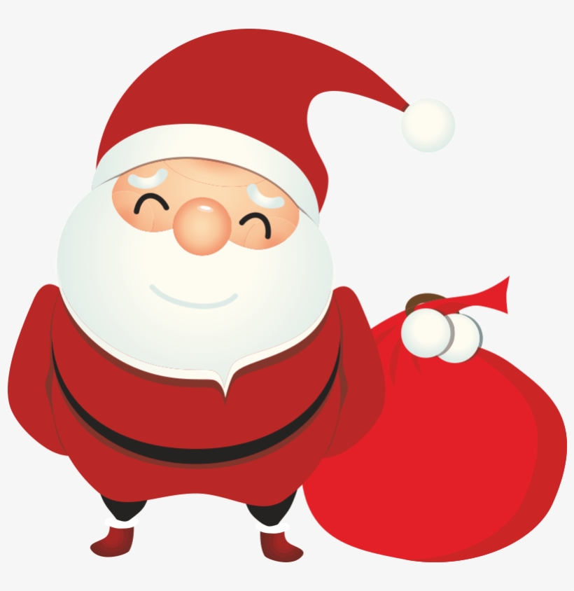 Дед Мороз С Мешком Подарков - Feliz Navidad Y Prospero Año Nuevo 2019 Frases, transparent png download