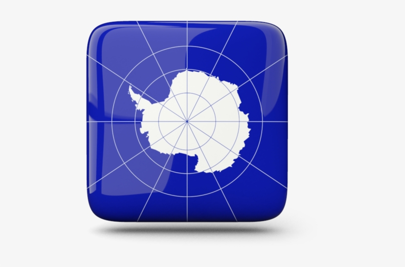 Blue Flag With White Shape, transparent png download