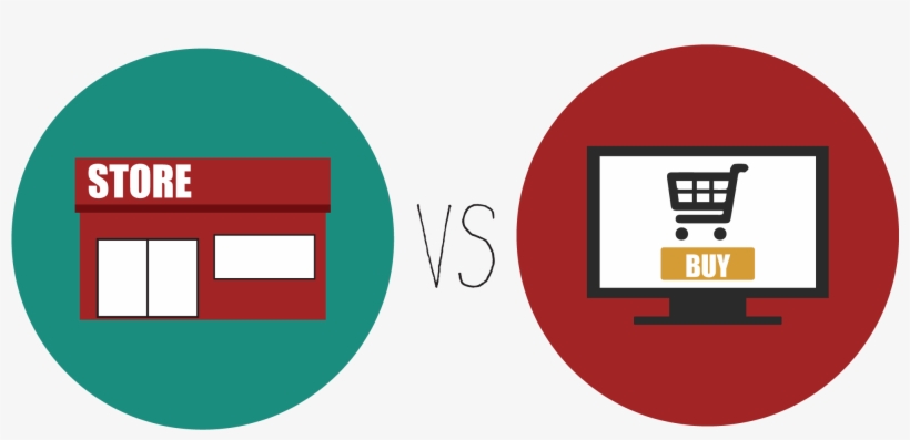 Shopping Mall Vs Online Shopping, transparent png download