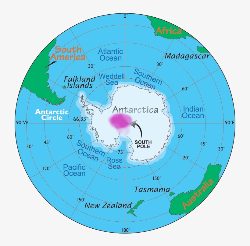 In The Summer, The Sea Ice Retreats To The Central - Ocean That Surrounds Antarctica, transparent png download