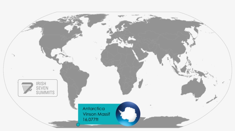Vinson - World Map, transparent png download