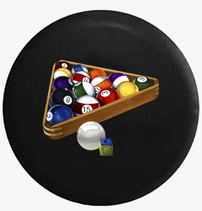 Billards Pool Racked 8 9 Ball - Cue Sports, transparent png download