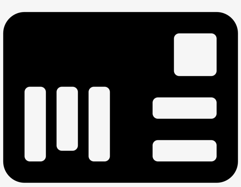 Postcard With Barcode Icon, transparent png download