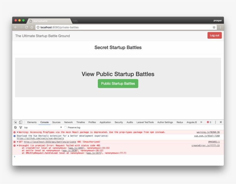 Logged In And Unauthorized To See The Private Startup - Ibm Bluemix Push Notification Webhooks, transparent png download