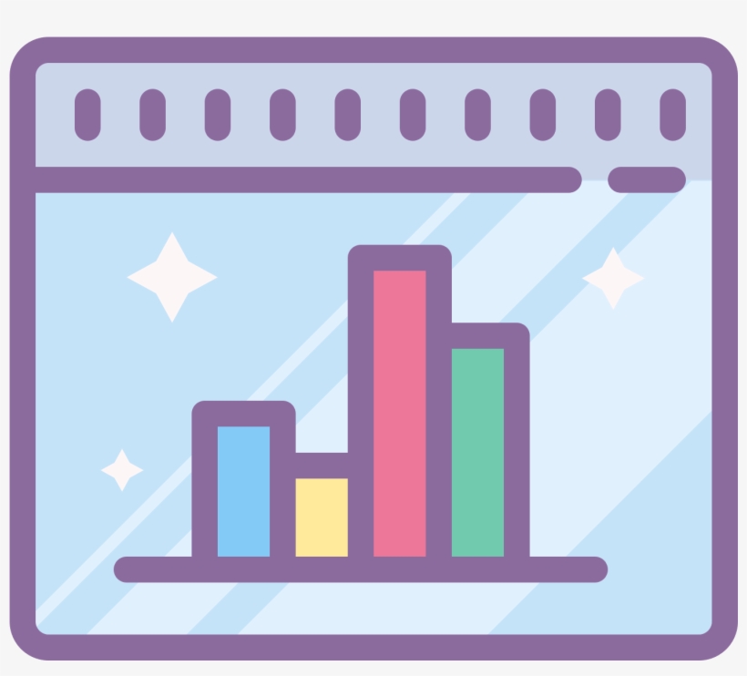 This Icon Looks Just Like A Bar Chart, But Uses Only - Icon, transparent png download