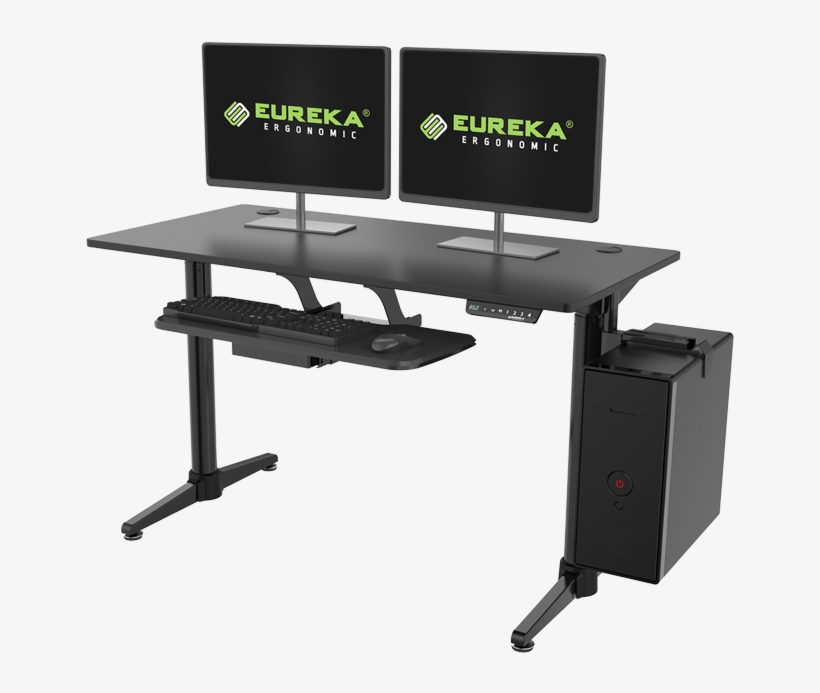 Electric Height Adjustable Desk - Eureka Ergonomic Electric Height Adjustable Desk, transparent png download