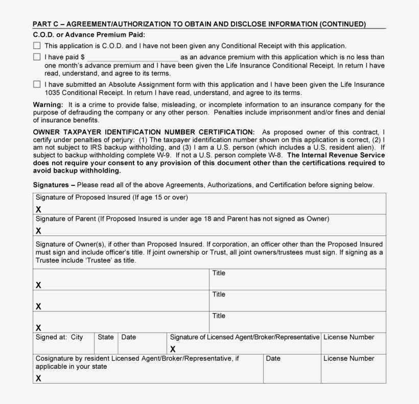 Cosignature By Resident Licensed If Date License Number - Document, transparent png download